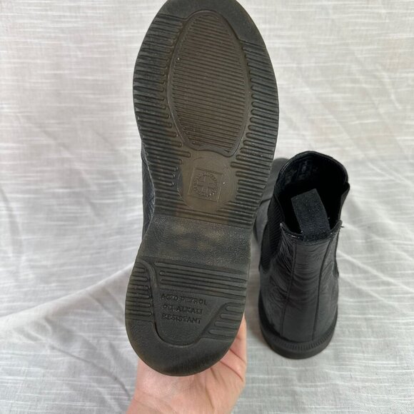 Dr. Martens Black Embossed Ankle Boots - Picture 7 of 8